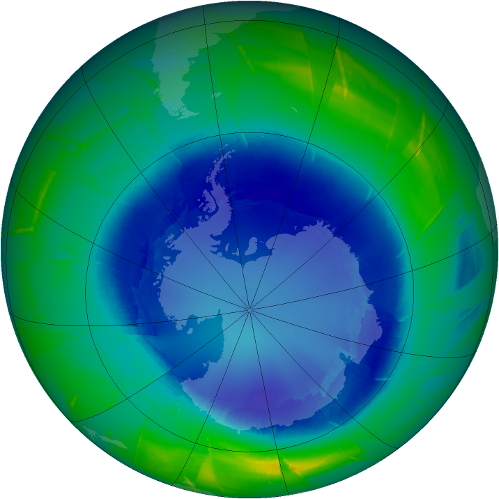 Ozone Map 2009-08-25